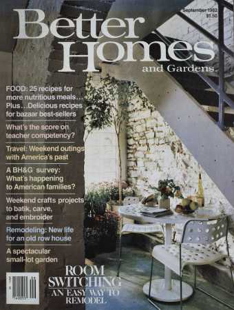 Better Homes & Gardens September 1982 Magazine Cover