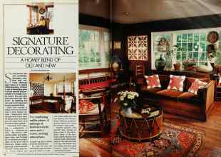 Better Homes & Gardens September 1982 Magazine Article: SIGNATURE DECORATING