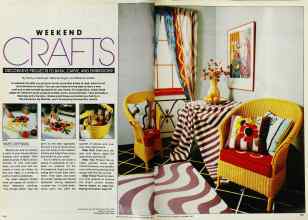 Better Homes & Gardens September 1982 Magazine Article: DECORATIVE PROJECTS TO BATIK, CARVE, AND EMBROIDER