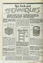 Better Homes & Gardens October 1982 Magazine Article: Tips, Tools, and TECHNIQUES
