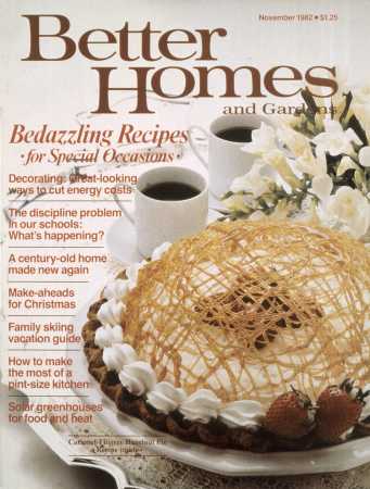 Better Homes & Gardens November 1982 Magazine Cover