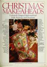 Better Homes & Gardens November 1982 Magazine Article: CHRISTMAS MAKE-AHEADS