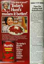 Better Homes & Gardens November 1982 Magazine Article: Tips On Using Salt Substitutes