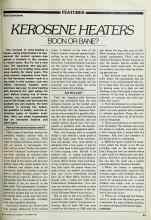 Better Homes & Gardens November 1982 Magazine Article: KEROSENE HEATERS BOON OR BANE?
