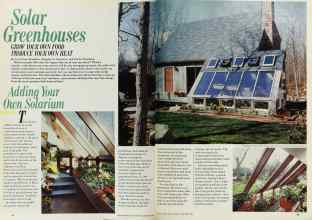 Better Homes & Gardens November 1982 Magazine Article: Solar Greenhouses GROW YOUR OWN FOOD PRODUCE YOUR OWN HEAT