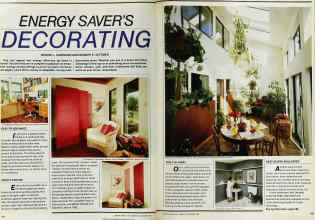 Better Homes & Gardens November 1982 Magazine Article: ENERGY SAVER'S DECORATING