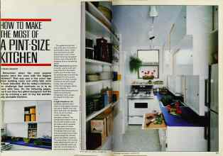 Better Homes & Gardens November 1982 Magazine Article: HOW TO MAKE THE MOST OF A PINT-SIZE KITCHEN