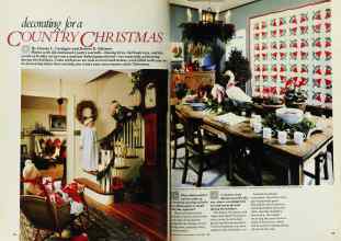Better Homes & Gardens December 1982 Magazine Article: Decorating for a COUNTRY CHRISTMAS