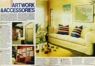 Better Homes & Gardens January 1983 Magazine Article: ARTWORK & ACCESSORIES