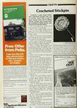 Better Homes & Gardens March 1983 Magazine Article: Crocheted Stickpin