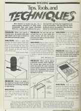 Better Homes & Gardens March 1983 Magazine Article: Tips, Tools, and TECHNIQUES