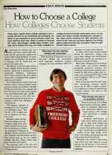 Better Homes & Gardens March 1983 Magazine Article: How to Choose a College
