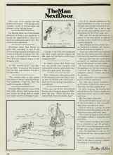 Better Homes & Gardens March 1983 Magazine Article: The Man Next Door