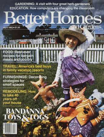 Better Homes & Gardens April 1983 Magazine Cover