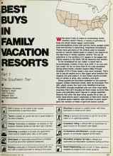 Better Homes & Gardens April 1983 Magazine Article: BEST BUYS IN FAMILY VACATION RESORTS