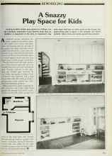 Better Homes & Gardens April 1983 Magazine Article: A Snazzy Play Space for Kids