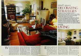Better Homes & Gardens April 1983 Magazine Article: Small-space DECORATING STRATEGIES
