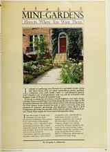 Better Homes & Gardens May 1983 Magazine Article: MINI-GARDENS