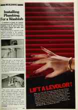 Better Homes & Gardens May 1983 Magazine Article: Installing Plumbing For a Washtub
