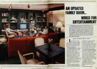 Better Homes & Gardens May 1983 Magazine Article: AN UPDATED FAMILY ROOM... WIRED FOR ENTERTAINMENT