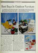 Better Homes & Gardens June 1983 Magazine Article: Best Buys In Outdoor Furniture