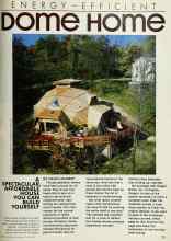 Better Homes & Gardens June 1983 Magazine Article: ENERGY-EFFICIENT DOME HOME