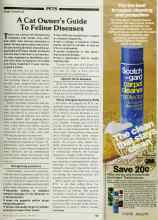Better Homes & Gardens June 1983 Magazine Article: A Cat Owner's Guide To Feline Diseases