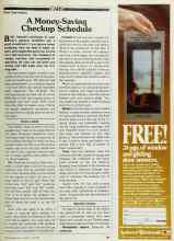 Better Homes & Gardens June 1983 Magazine Article: A Money-Saving Checkup Schedule