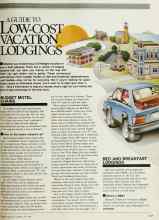 Better Homes & Gardens July 1983 Magazine Article: A GUIDE TO LOW-COST VACATION LODGINGS