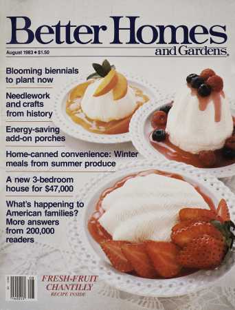 Better Homes & Gardens August 1983 Magazine Cover