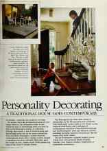 Better Homes & Gardens August 1983 Magazine Article: Personality Decorating A TRADITIONAL HOUSE GOES CONTEMPORARY