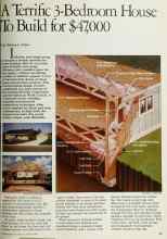 Better Homes & Gardens August 1983 Magazine Article: A Terrific 3-Bedroom House To Build for $47,000