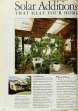 Better Homes & Gardens September 1983 Magazine Article: Solar Additions THAT HEAT YOUR HOME