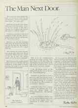 Better Homes & Gardens September 1983 Magazine Article: The Man Next Door