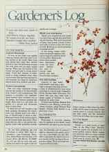 Better Homes & Gardens October 1983 Magazine Article: Gardener's Log