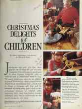 Better Homes & Gardens November 1983 Magazine Article: CHRISTMAS DELIGHTS for CHILDREN