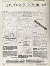 Better Homes & Gardens November 1983 Magazine Article: Tips, Tools & Techniques