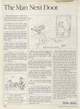 Better Homes & Gardens November 1983 Magazine Article: The Man Next Door