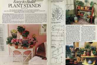 Better Homes & Gardens November 1983 Magazine Article: Easy-to-Build PLANT STANDS