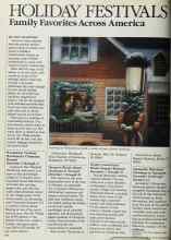 Better Homes & Gardens December 1983 Magazine Article: HOLIDAY FESTIVALS
