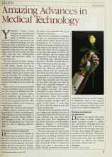 Better Homes & Gardens January 1984 Magazine Article: Amazing Advances in Medical Technology