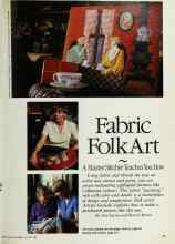 Better Homes & Gardens January 1984 Magazine Article: Fabric Folk Art
