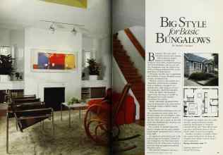 Better Homes & Gardens January 1984 Magazine Article: BIG STYLE for Basic BUNGALOWS