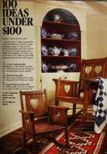 Better Homes & Gardens February 1984 Magazine Article: 100 IDEAS UNDER $100