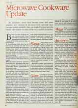 Better Homes & Gardens February 1984 Magazine Article: Microwave Cookware Update