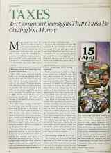 Better Homes & Gardens March 1984 Magazine Article: TAXES