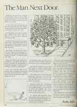 Better Homes & Gardens March 1984 Magazine Article: The Man Next Door