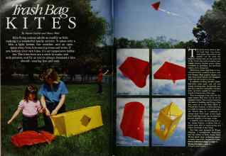 Better Homes & Gardens March 1984 Magazine Article: Trash Bag KITES
