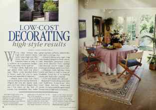 Better Homes & Gardens March 1984 Magazine Article: LOW-COST DECORATING high-style results