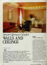 Better Homes & Gardens April 1984 Magazine Article: Smart Spruce-Ups for WALLS AND CEILINGS